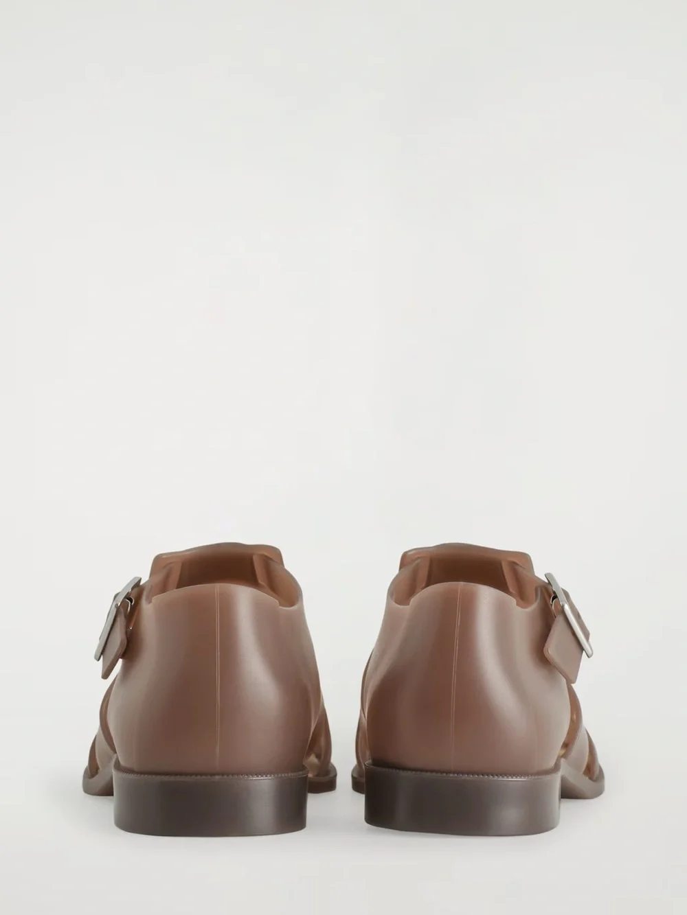 NIB COS JELLY FISHERMAN SANDALS Brown
